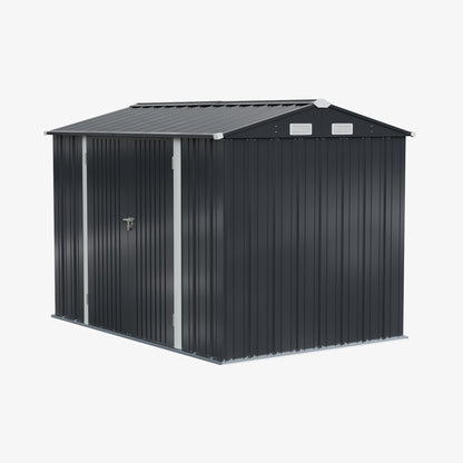 10x7 FT Large Metal Garden Tool Storage Shed