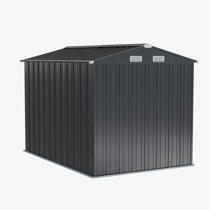 10x7 FT Large Metal Garden Tool Storage Shed