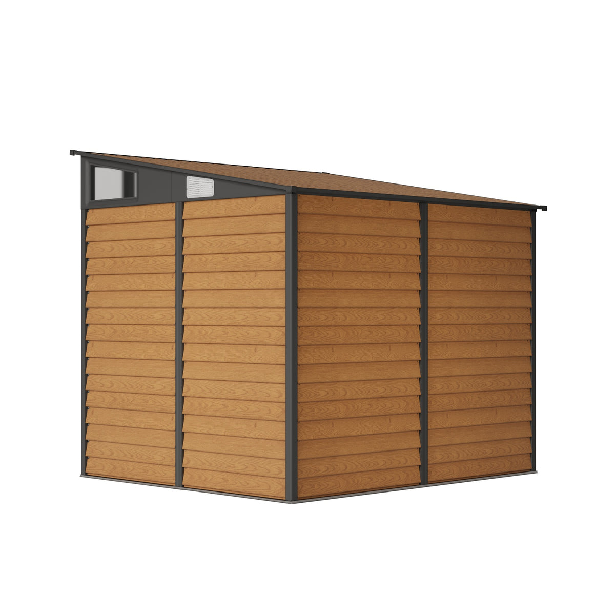 8x7 FT Large Metal Garden Tool Storage Shed