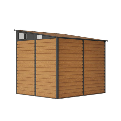 8x7 FT Large Metal Garden Tool Storage Shed