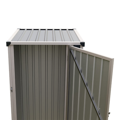 3 x 3 ft Metal Garden Storage Shed with Pent Roof & Single Door