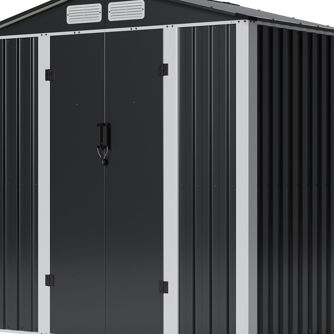 Metal Garden Storage Shed with Lockable Door