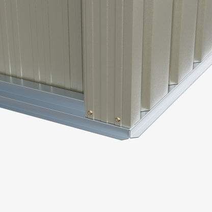 5 x 3 ft Metal Garden Storage Shed with Pent Roof & Lockable Door
