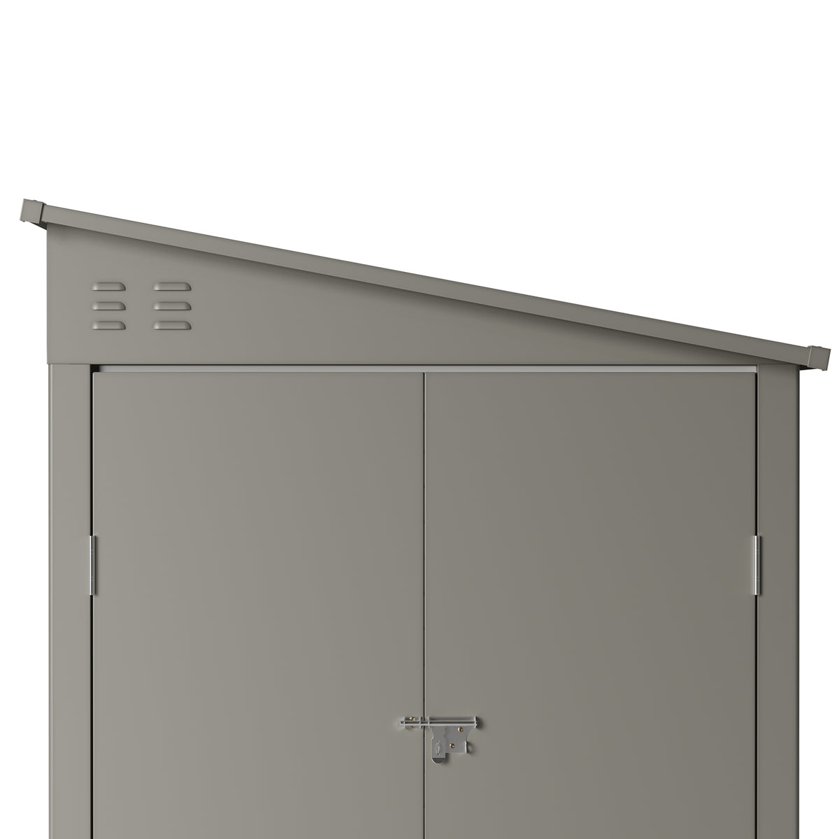 144cm Wide Metal Garden Storage Shed with Pent Roof