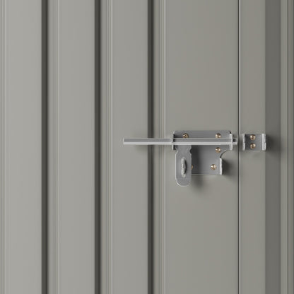5 x 3 ft Metal Garden Storage Shed with Pent Roof & Padlockable Door