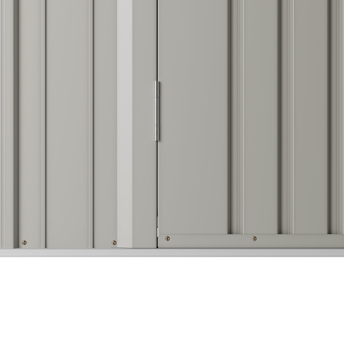 5 x 3 ft Metal Garden Storage Shed with Pent Roof & Padlockable Door