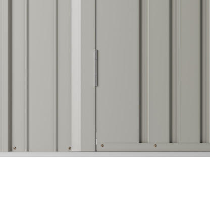 5 x 3 ft Metal Garden Storage Shed with Pent Roof & Padlockable Door