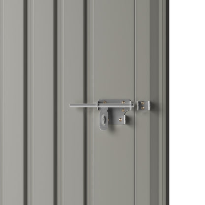 5 x 3 ft Metal Garden Storage Shed with Pent Roof & Padlockable Door