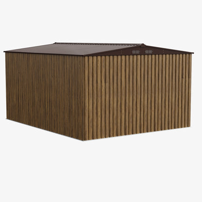 12x10 FT Large Metal Garden Tool Storage Shed