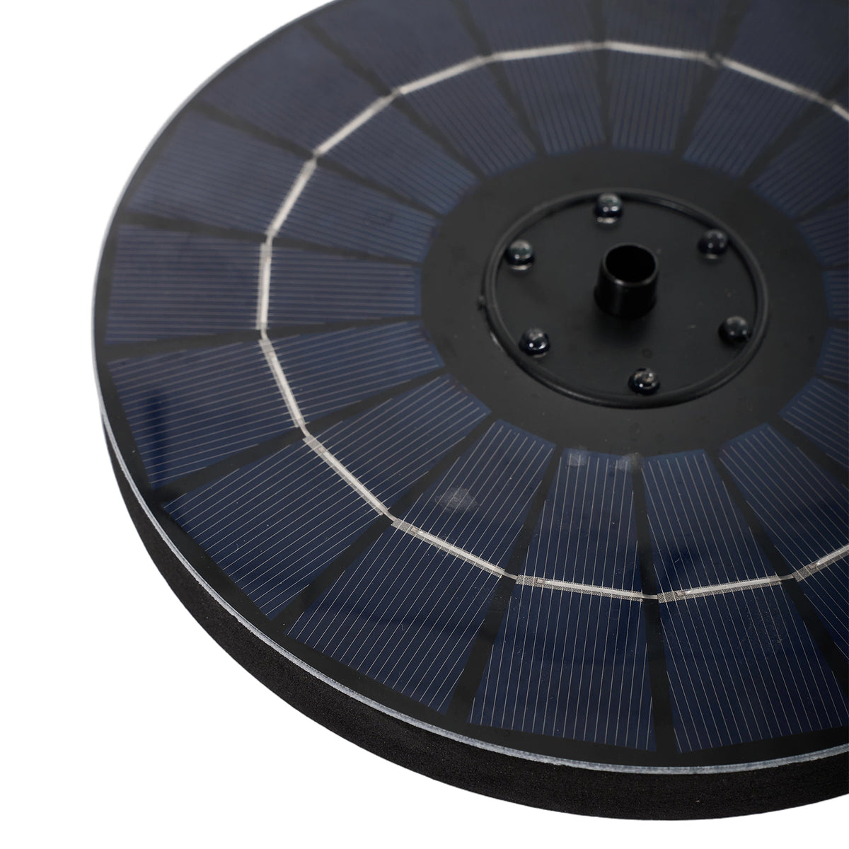 Floating Solar Fountain with Interchangeable Spray Heads