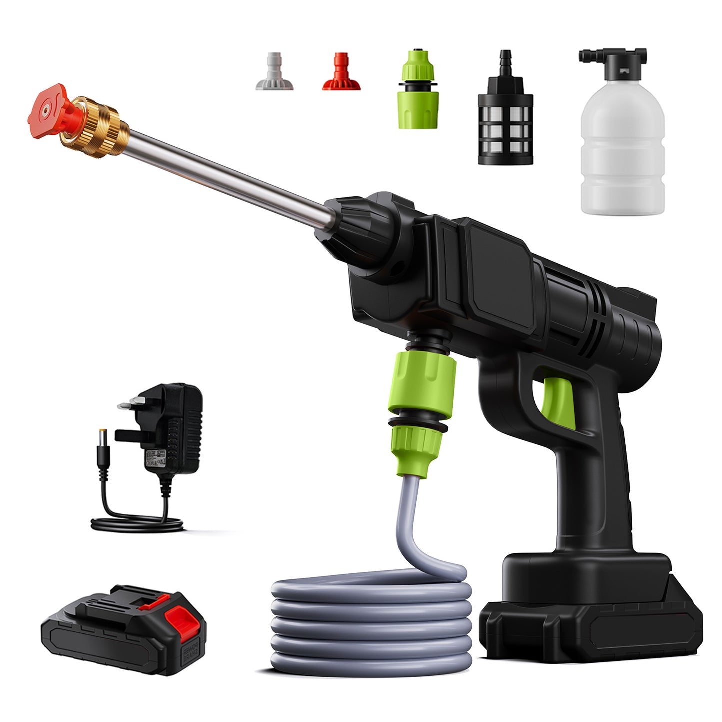 Electric Handheld Pressure Washer Cleaner with 1 Battery
