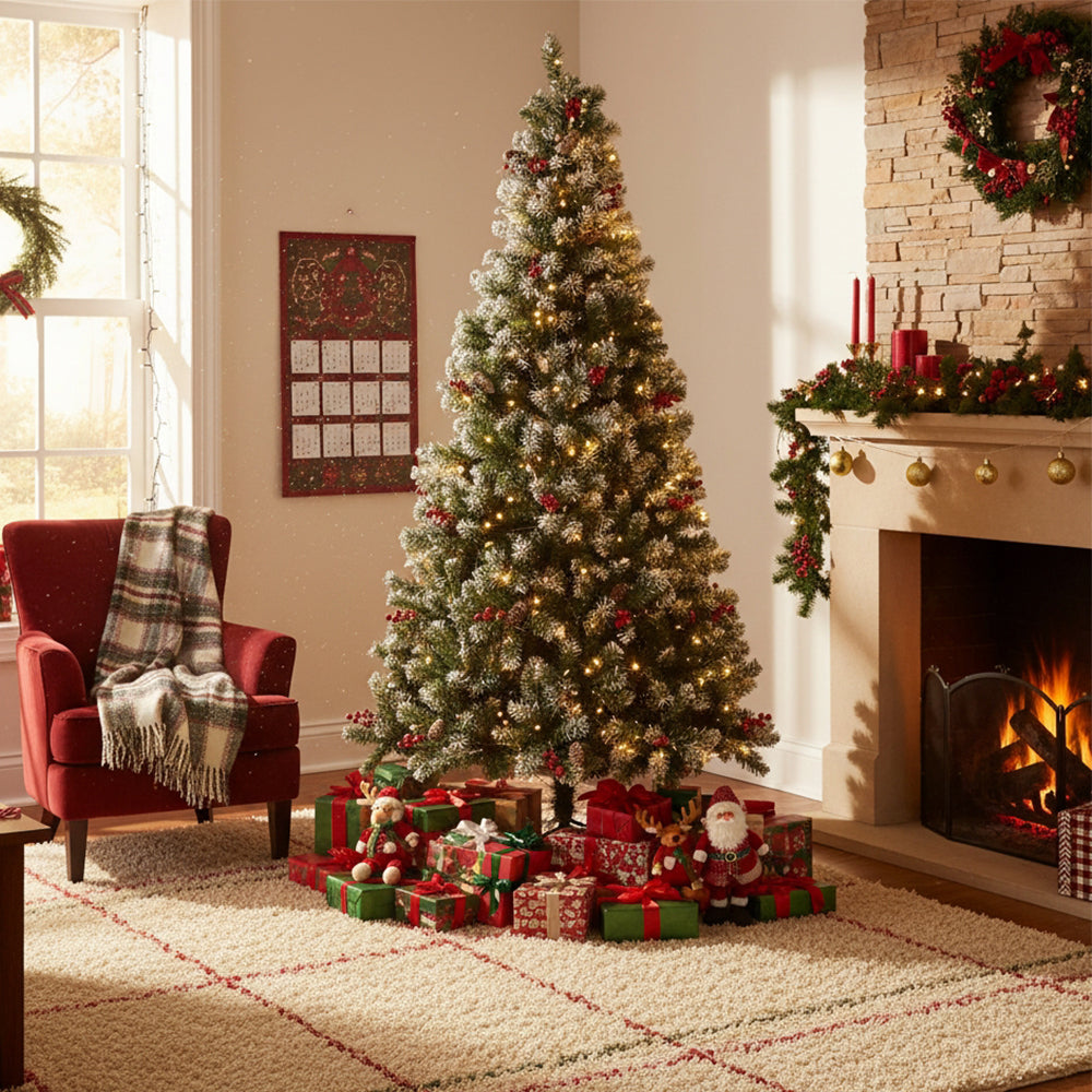 Artificial Christmas Tree with Metal Stand