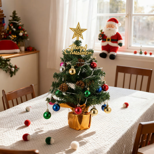 Tabletop Christmas Tree Decoration with LED String Light