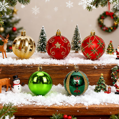 30-Piece Christmas Ornaments for Christmas Tree Decorations