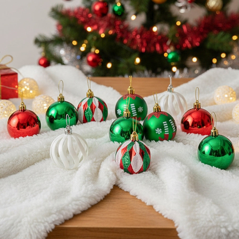 30-Piece Christmas Ornaments for Christmas Tree Decorations