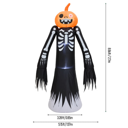9FT Blow Up Halloween Inflatable Model Decor with White Lights