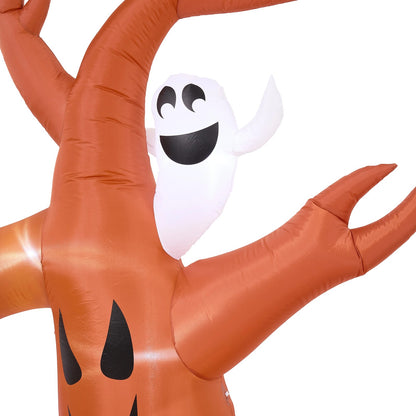 7 FT Halloween Inflatable Dead Tree with Ghosts and Pumpkins