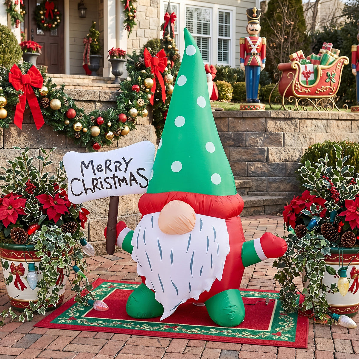 185cm Christmas Inflatable with LED Lights