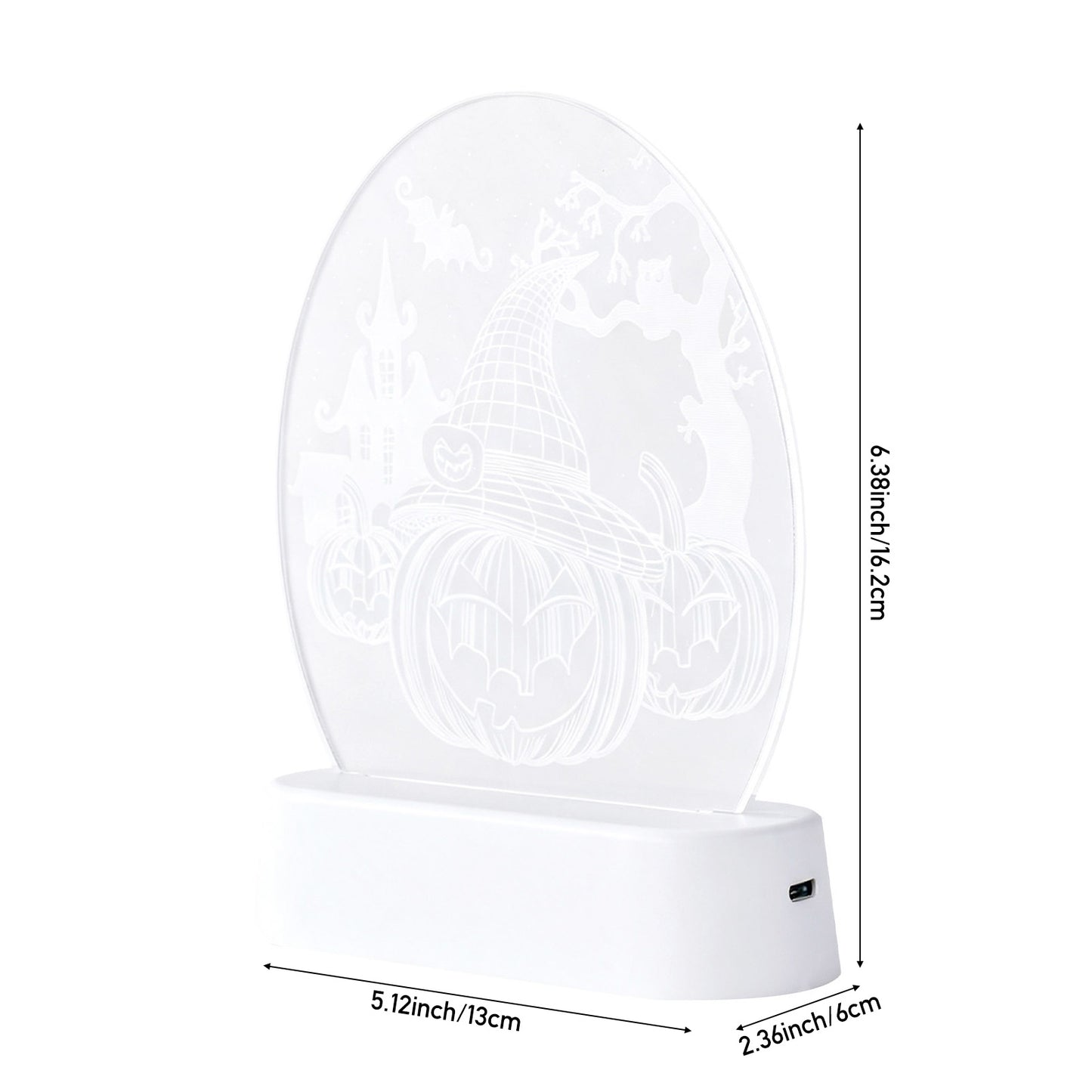 3D Halloween Acrylic Light-Up Decoration