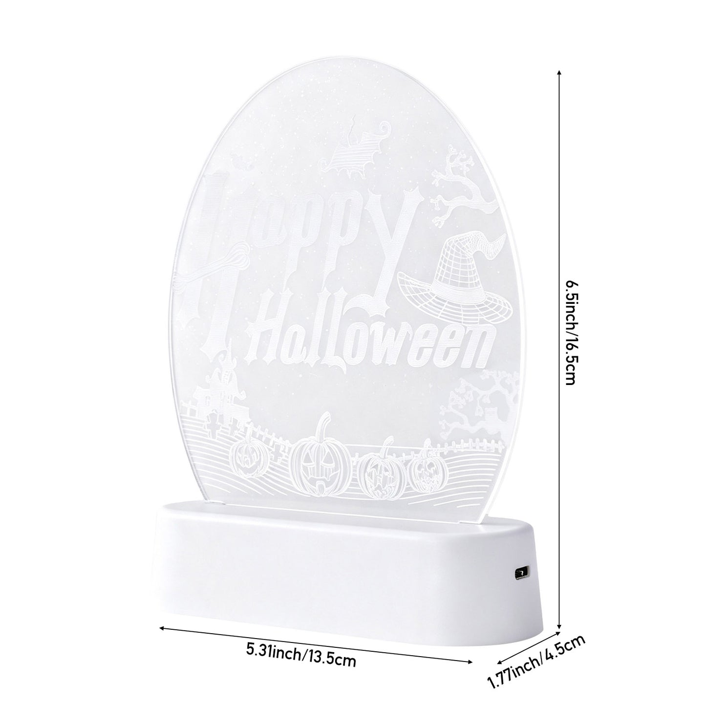 3D Halloween Acrylic Light-Up Decoration