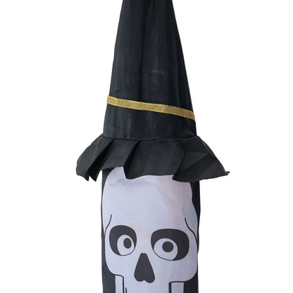 2 PCS Halloween Skeleton Windsocks with Led Lights