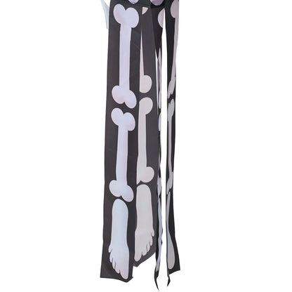 2 PCS Halloween Skeleton Windsocks with Led Lights
