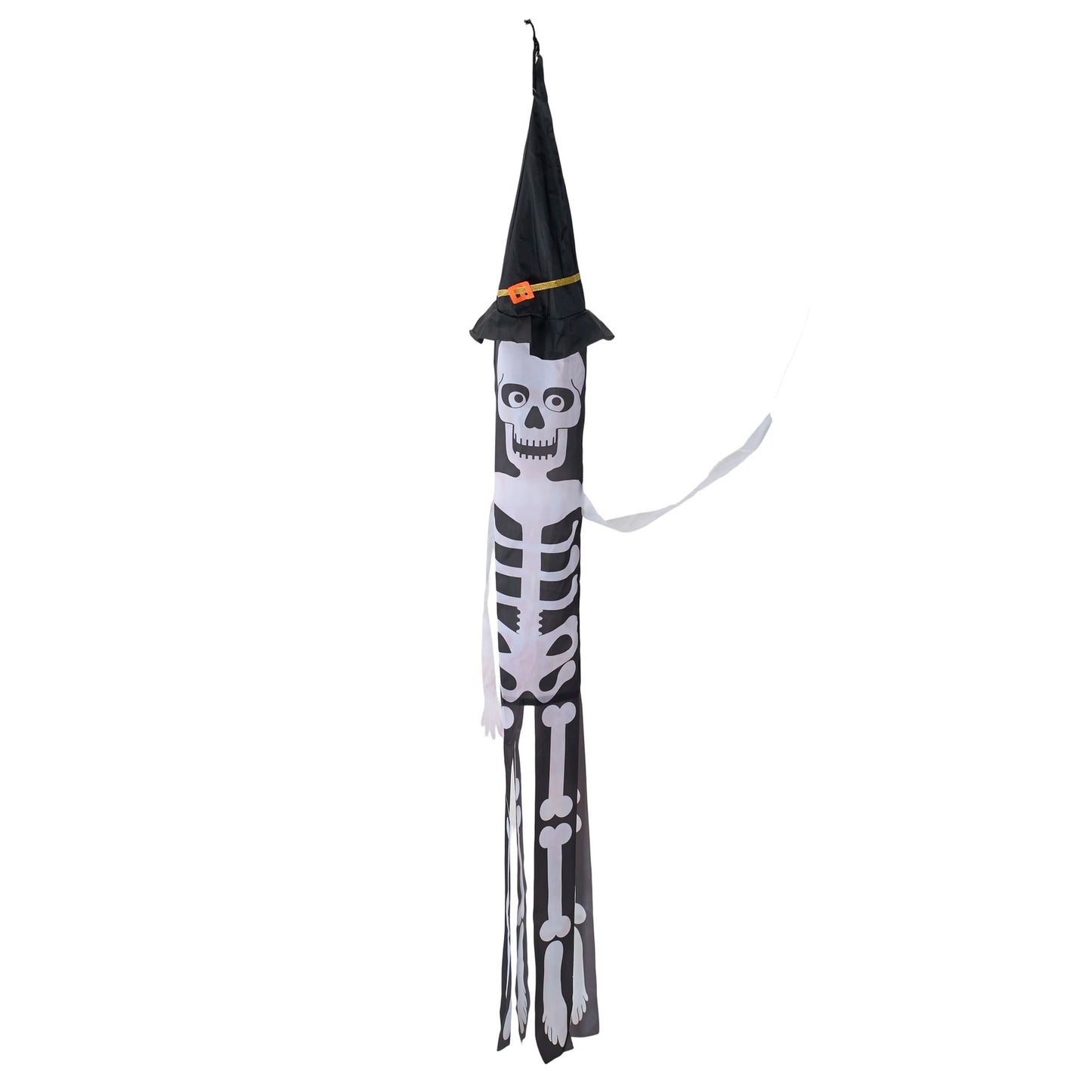 2 PCS Halloween Skeleton Windsocks with Led Lights