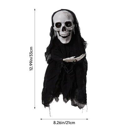 Halloween Sound Control Glowing Hanging Skeleton Ghost