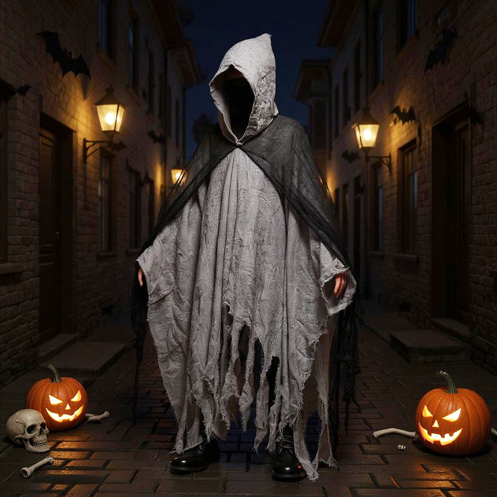 Halloween Costume Cosplay Skeleton Cloak