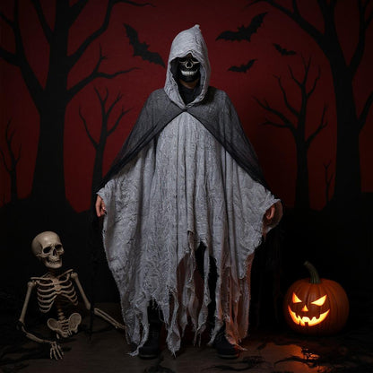 Halloween Costume Cosplay Skeleton Cloak