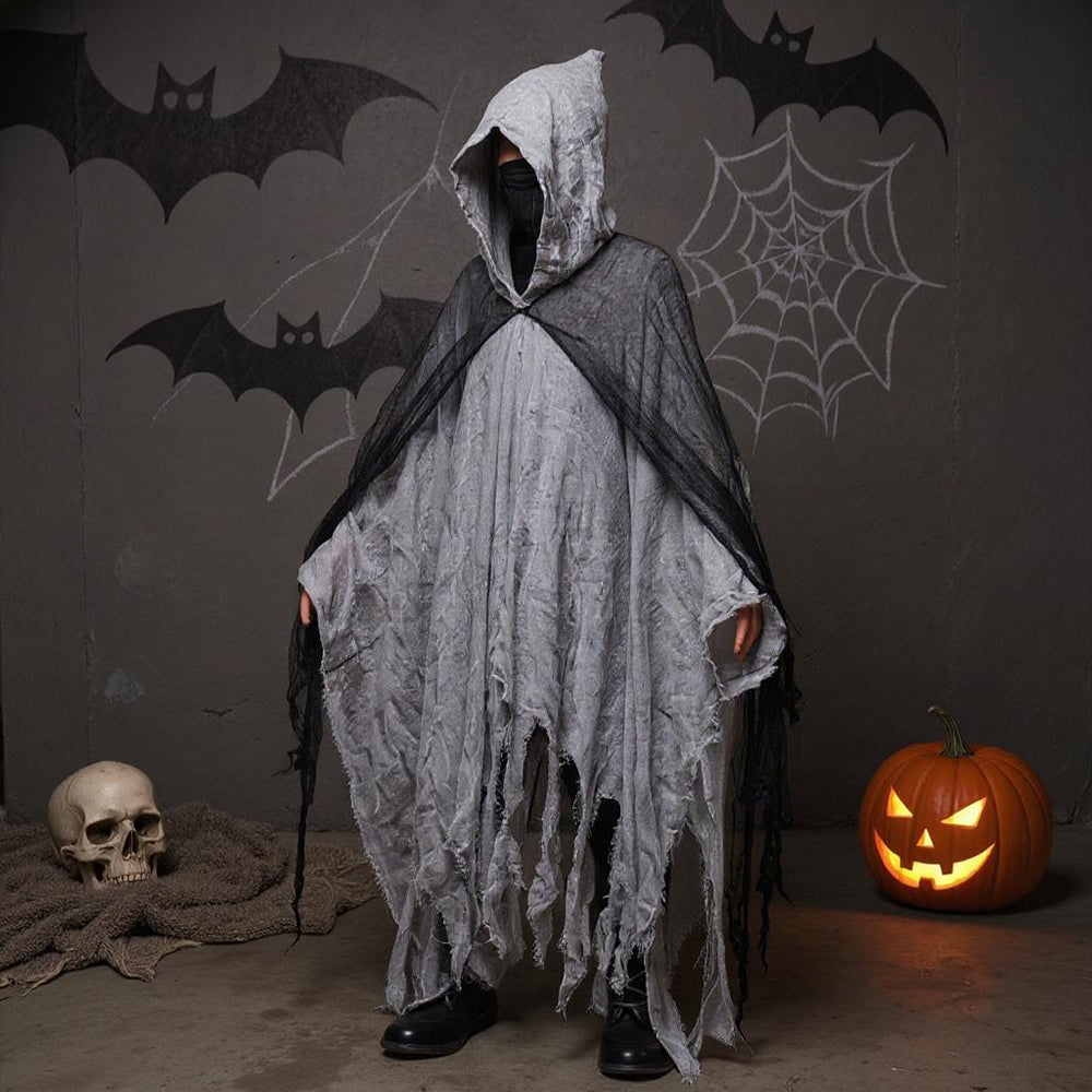 Halloween Costume Cosplay Skeleton Cloak