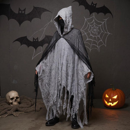 Halloween Costume Cosplay Skeleton Cloak
