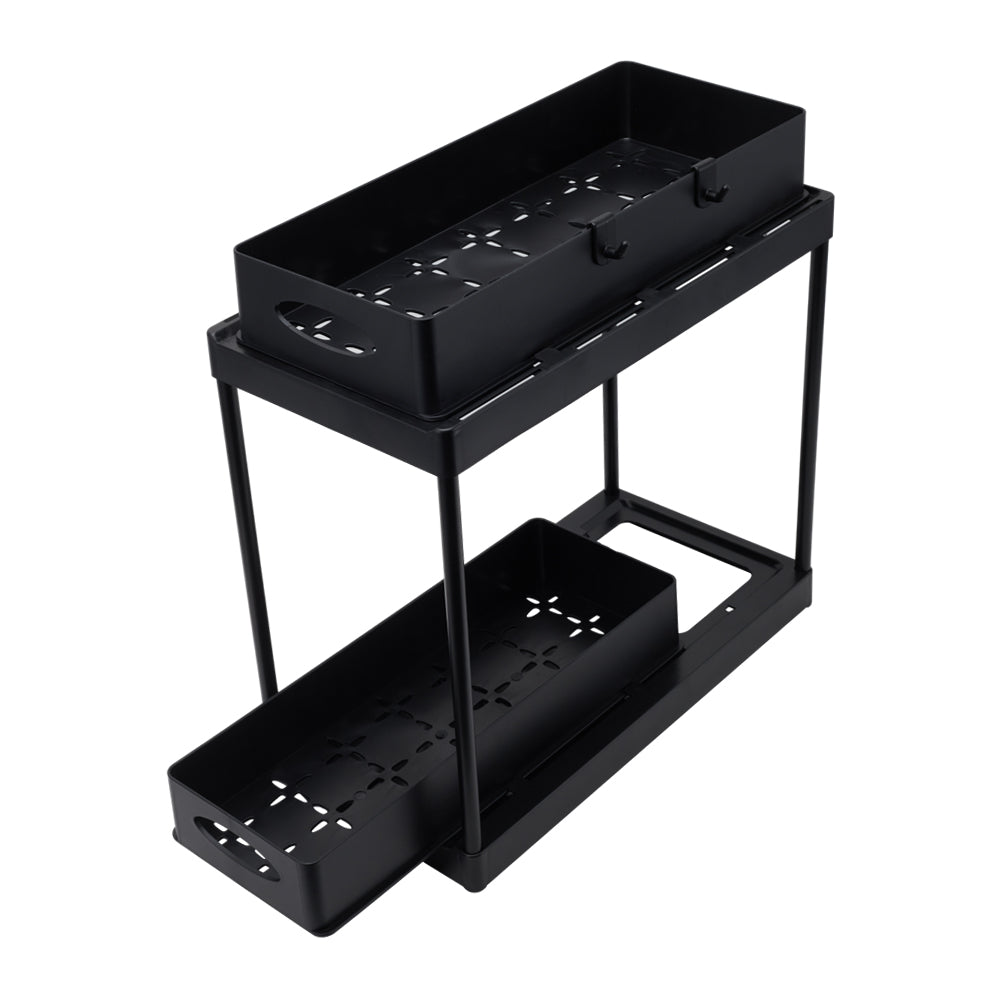 2 Tier Under Sink Pull Out Storage Organizer