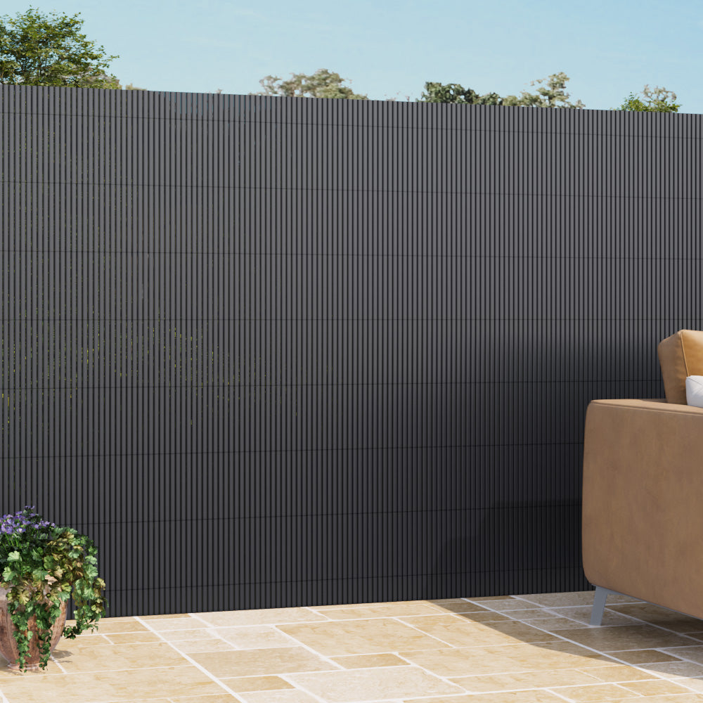 Dark Grey Garden Fence Outdoor Privacy Screen