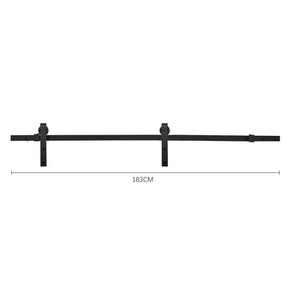 Rustic J Shaped Barn Door Hardware Kit
