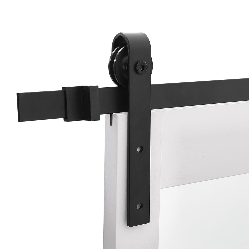 Rustic J Shaped Barn Door Hardware Kit