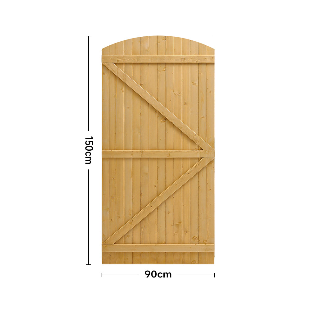Semi Braced Arch Top Wooden Gate