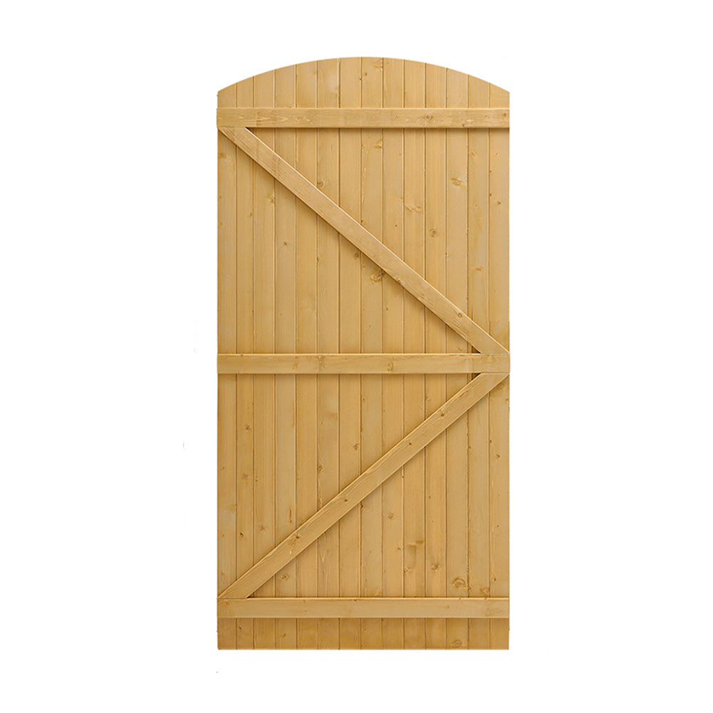 Semi Braced Arch Top Wooden Garden Gate