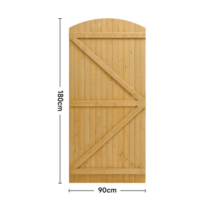 Semi Braced Arch Top Wooden Garden Gate