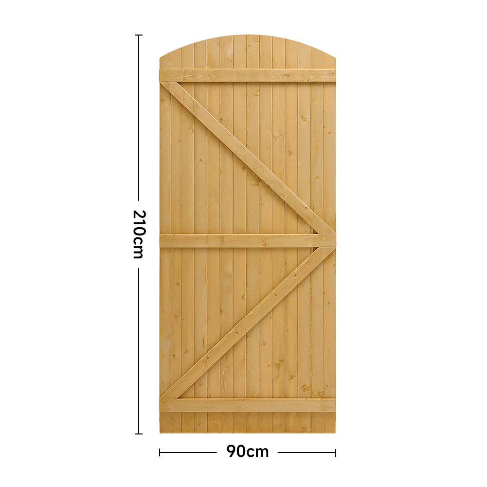 Semi Braced Arch Top Wooden Garden Gate