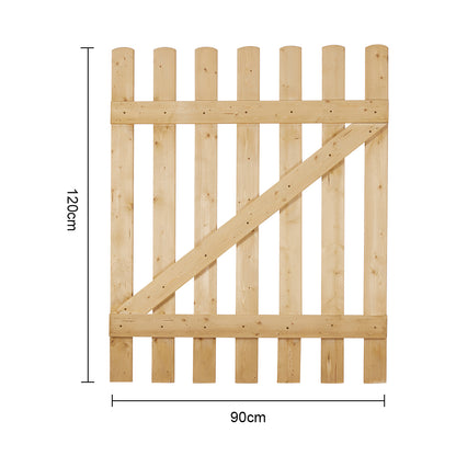 Garden Wood Fence Gate with Latch