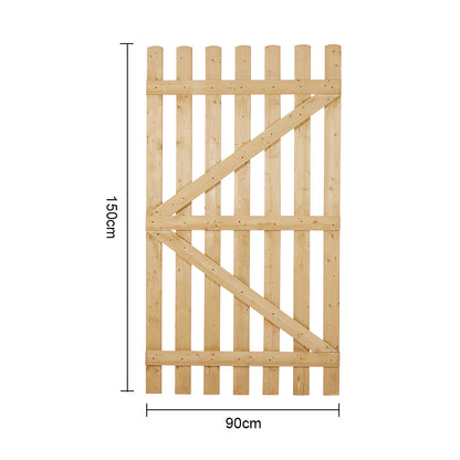90CM Wide Wooden Garden Gate