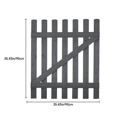 Garden Wood Fence Gate with Latch