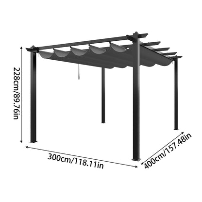 Aluminium Pergola with Retractable Roof