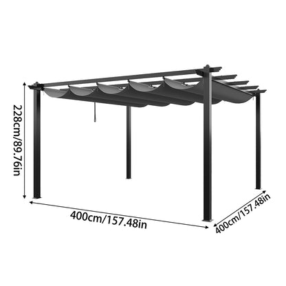 Aluminium Pergola with Retractable Roof