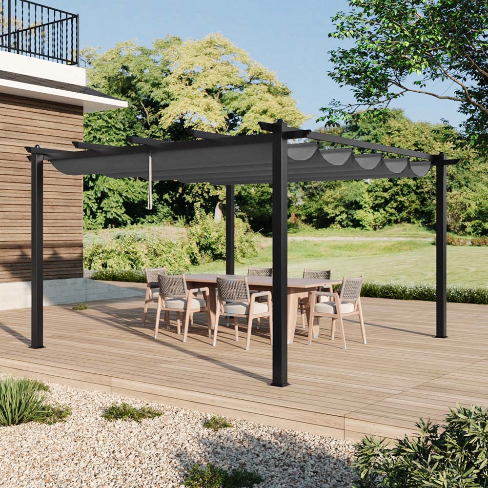 Aluminium Pergola with Retractable Roof