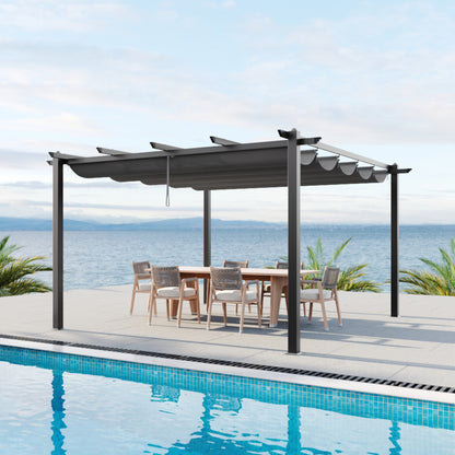 Aluminium Pergola with Retractable Roof