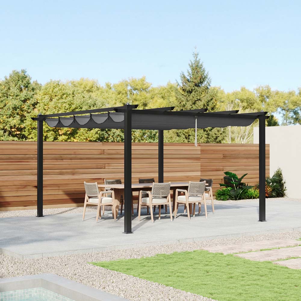 Aluminium Pergola with Retractable Roof