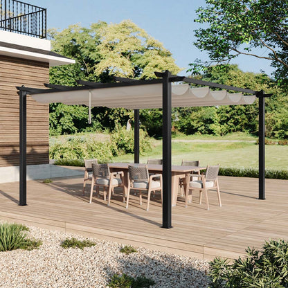 Aluminium Pergola with Retractable Roof