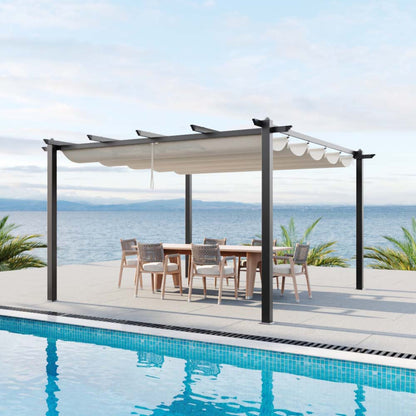 Aluminium Pergola with Retractable Roof